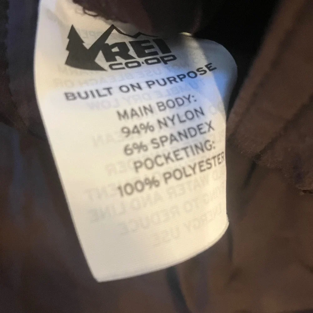 REI Co-op Sahara Convertible Cargo Hiking Pants Mens 36x32 Brown Relaxed Fit